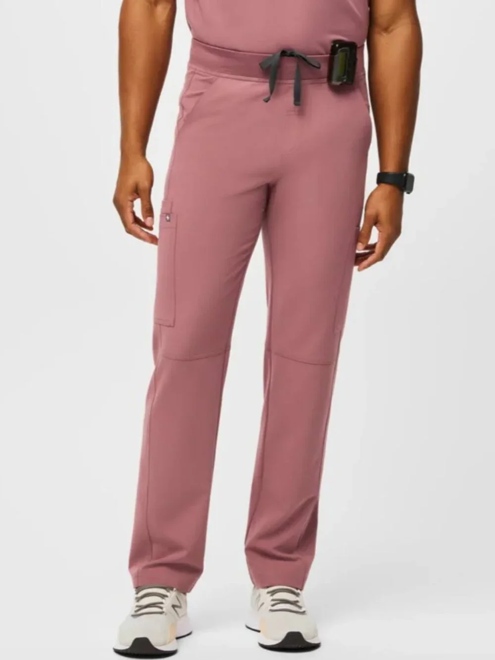 FIGS Axim Cargo Scrub Pants Men’s Small Mauve Jogger Stretch Medical